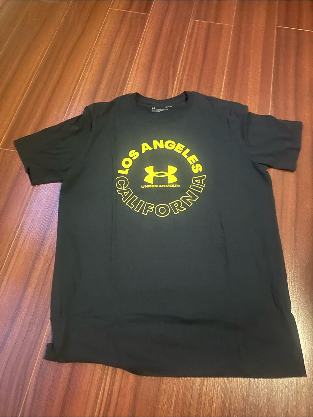 Under Armour Black Short-Sleeve Tee with Yellow Los Angeles Graphic